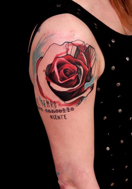 Tattoos - rose in time - 117744